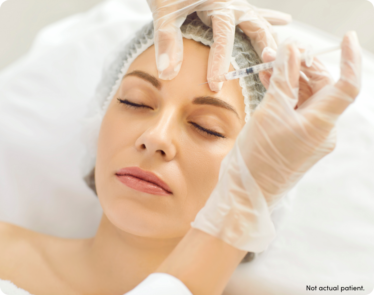XEOMIN neurotoxin treatment being administered